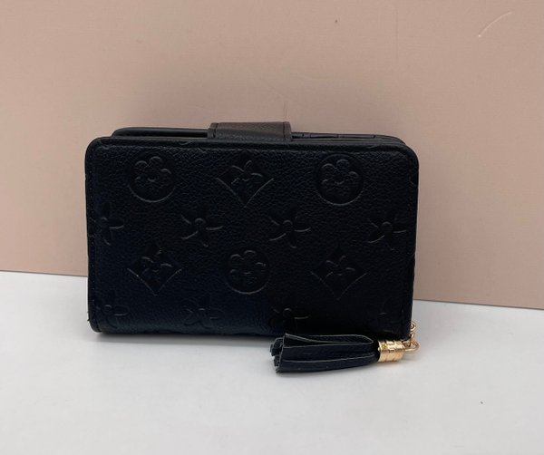 Cartera Negra Tarjetero Extraible