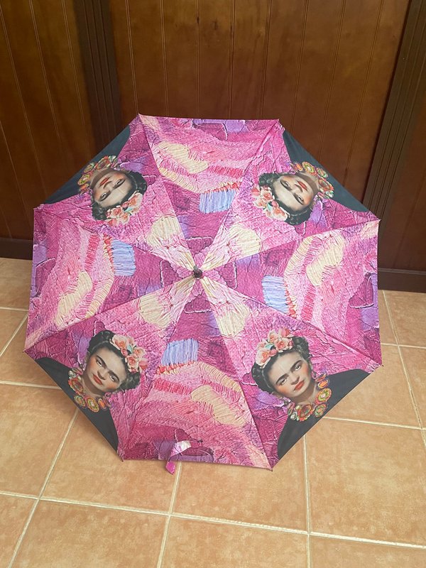 Paraguas de Bastón Frida Rosa