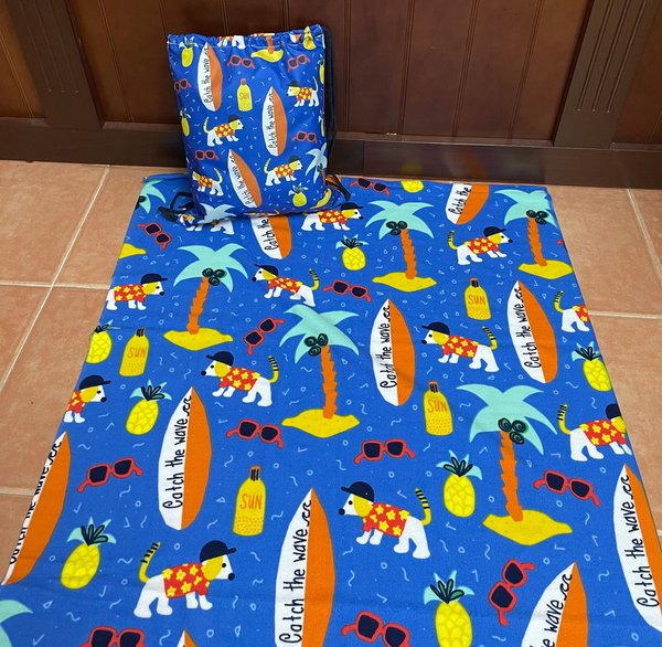 Conjunto Mochila D e Cuerdas / Toalla Infantil Perrito