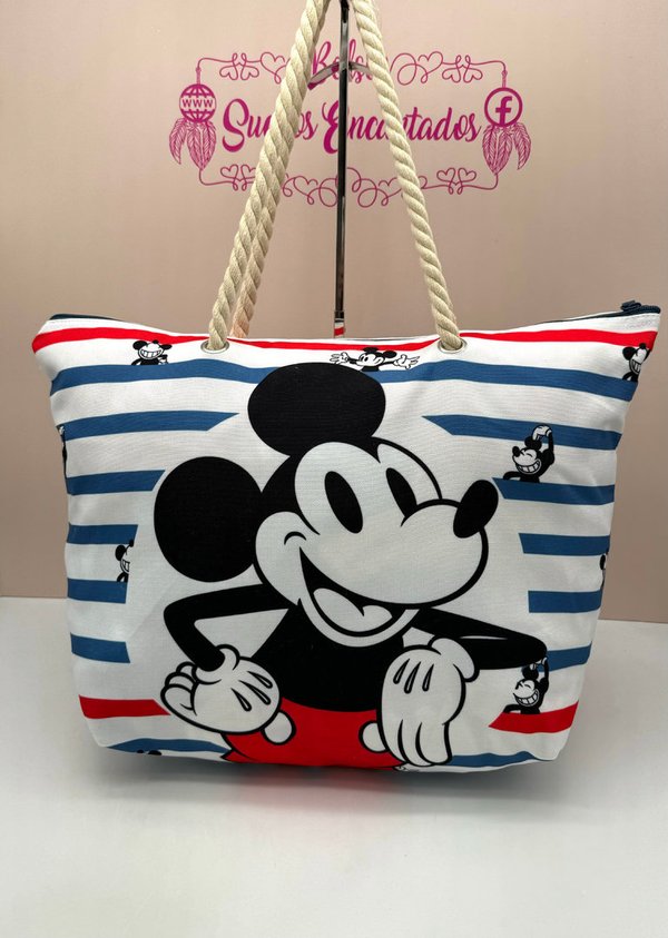 Bolsa de Loneta Mickey Rayas Marinero