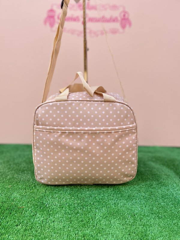 Nevera Termina Beige con Lunares Blancos