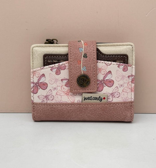 Cartera Billetera con Tarjetero Extraible Sweet Candy Rosa