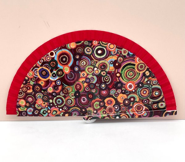 Abanico Círculos de Colores