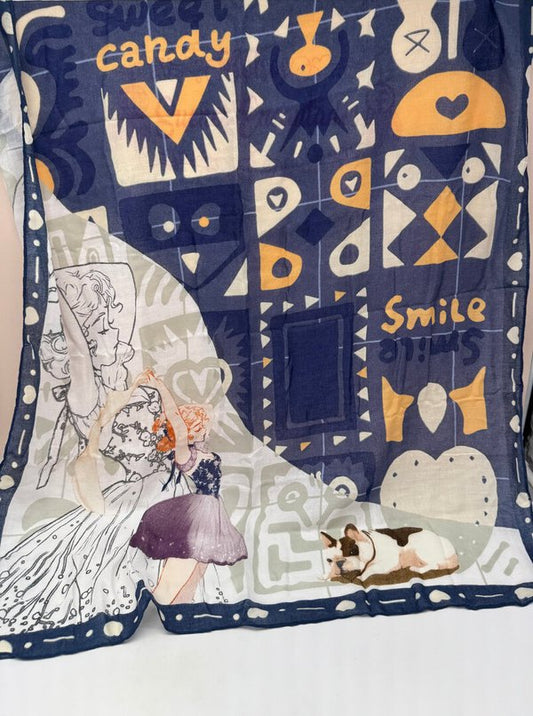 Pañuelo Sweet Candy Celeste