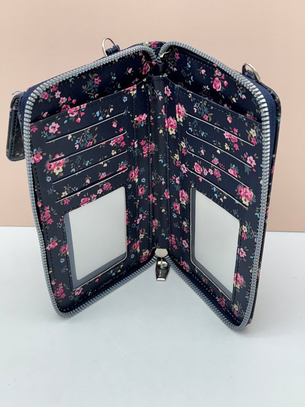 Bolso Cuelga Móvil Impermeable Sweet Candy Estampado Floral (Tonos Azules Oscuros)