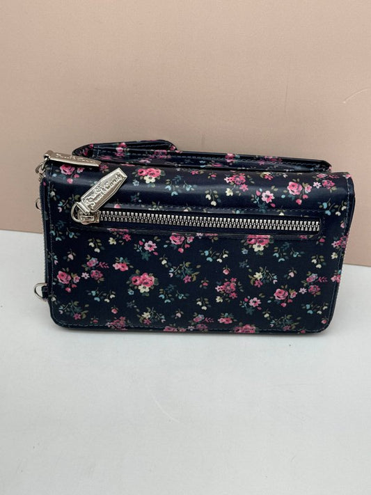 Bolso Cuelga Móvil Impermeable Sweet Candy Estampado Floral (Tonos Azules Oscuros)
