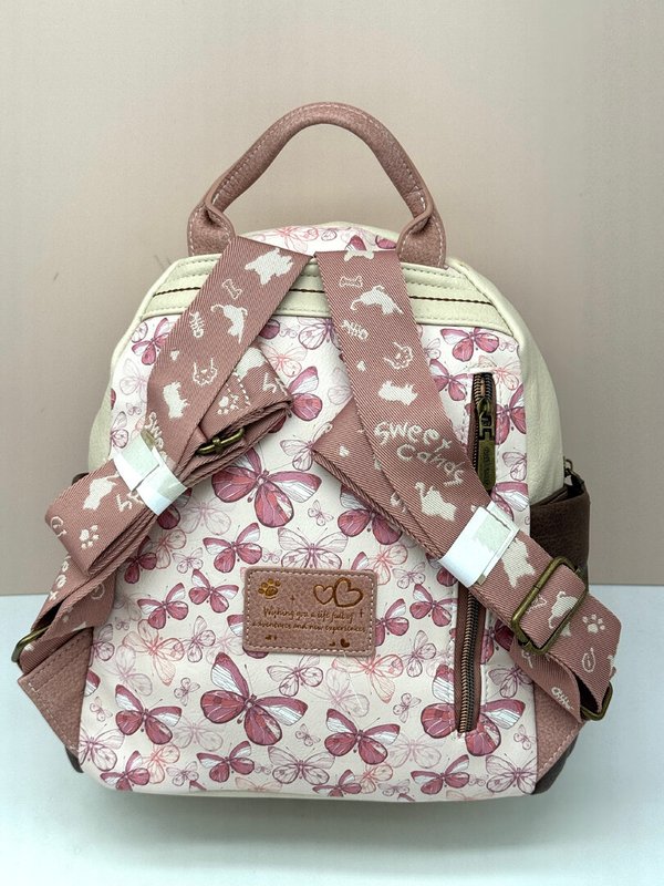 Mochila Bordada Sweet Candy Rosa