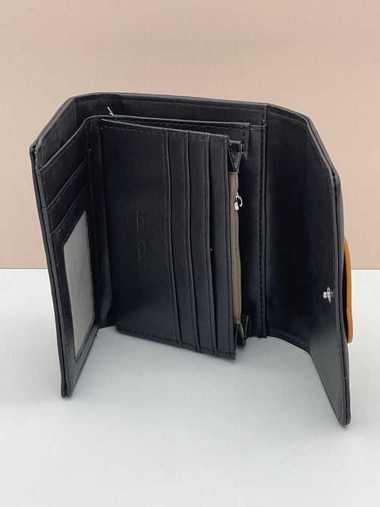 Cartera Negra Lazo Amarillo