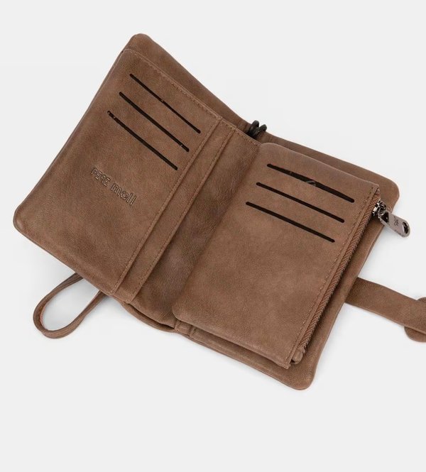 Monedero Cierre con Trabilla Pepe Moll Marrón