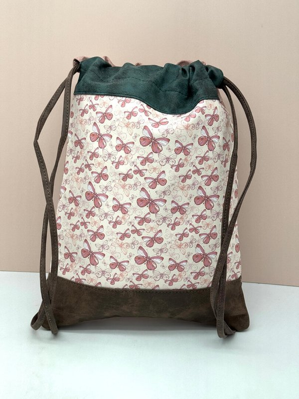 Mochila Saco de Cuerdas Sweet Candy Rosa