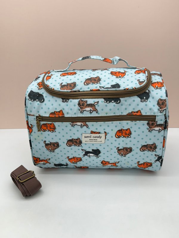 Nevera Térmica Plastificada con Cinta para Carro Colección Gatitos