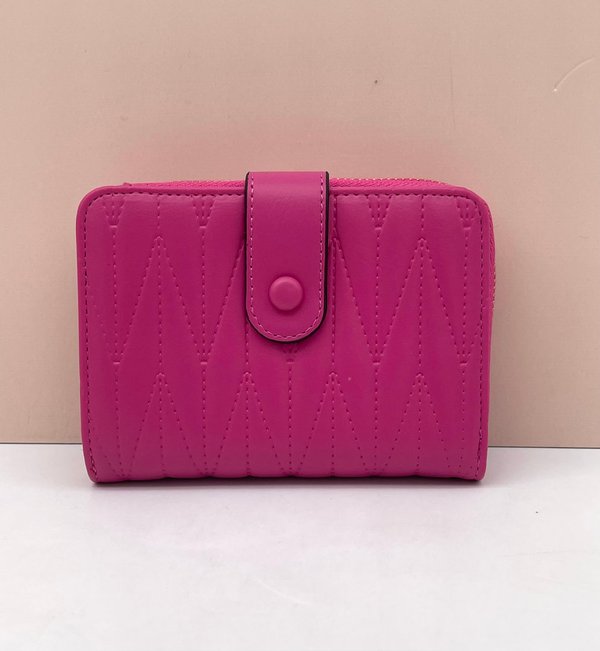 Cartera Rosa y Beig con Adorno de Flor