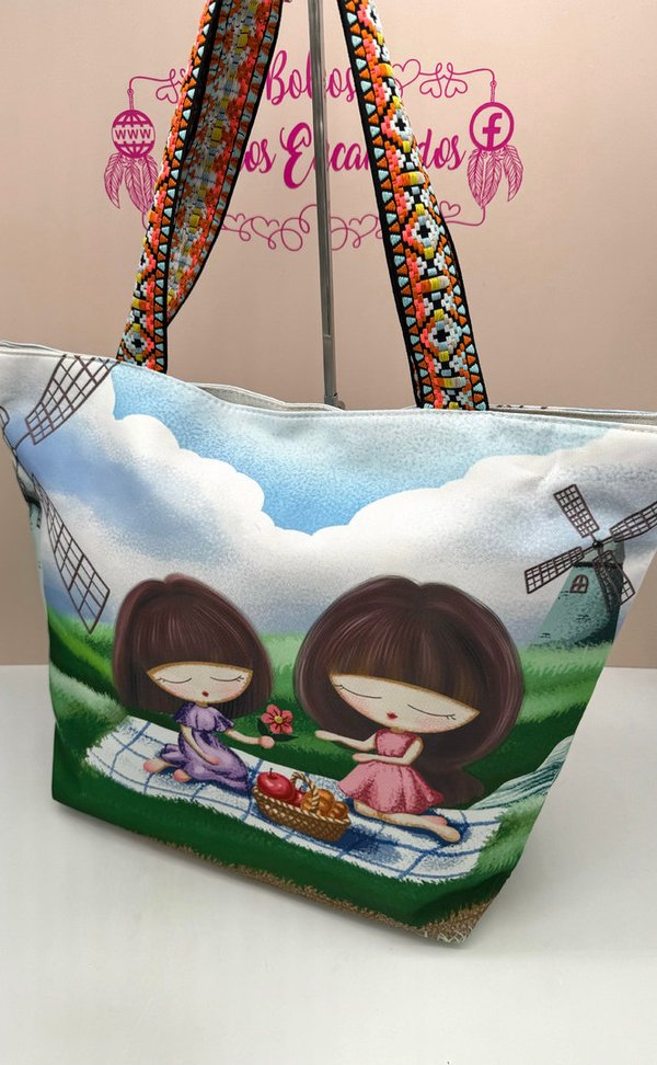Bolsa de Playa Niñas Merienda