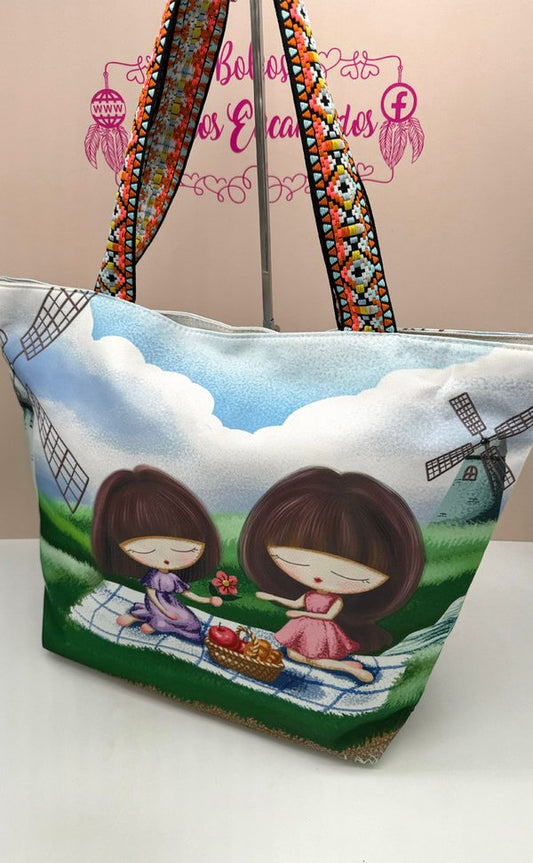 Bolsa de Playa Niñas Merienda