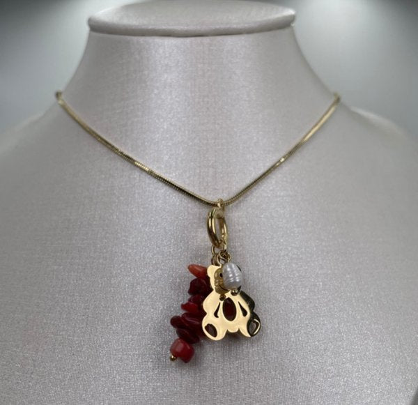 Collar Osito con Abalorios