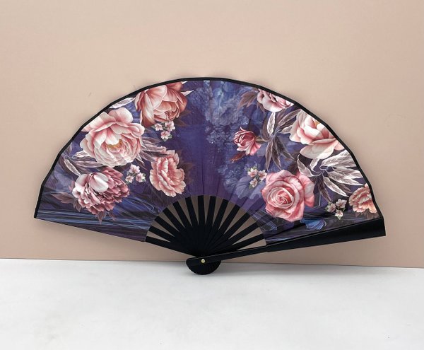 Abanico Flores Doble Cara 2