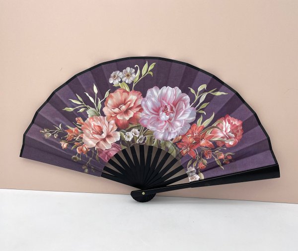 Abanico Flores Doble Cara 4