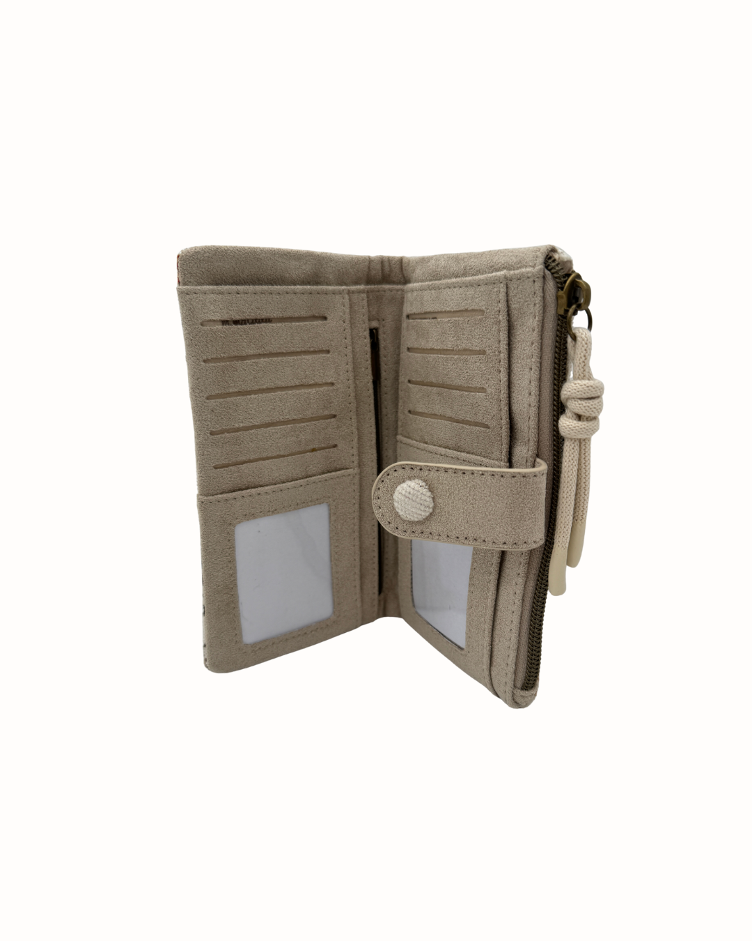 Cartera Billetera con Estampado Floral y Tarjetero - Colección La Matilda