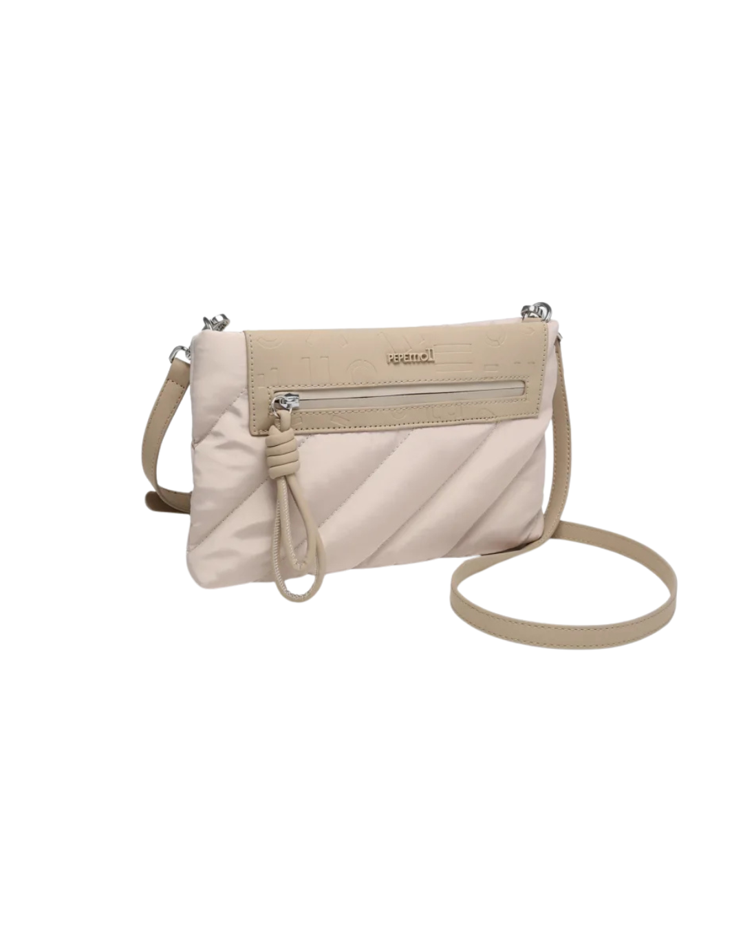 Bolso Pepe Moll Bandolera Acolchado para Mujer - Diseño Urban Chic en Color Beige