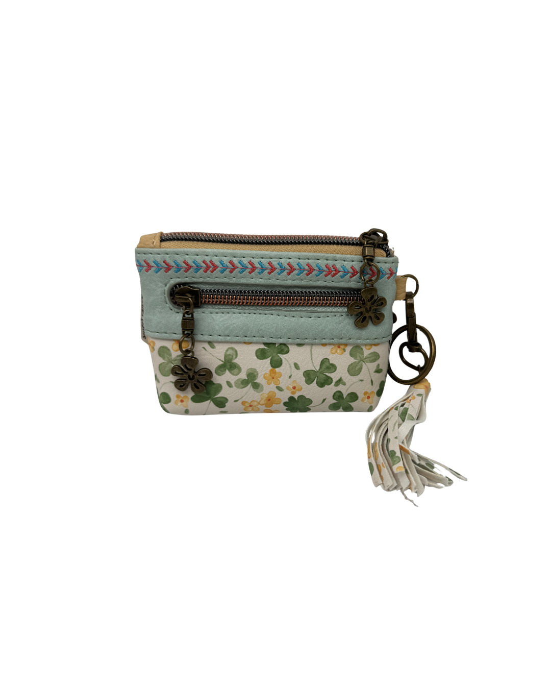 Monedero con Doble Cremallera Sweet Candy - Diseño Vintage Chica y Bulldog con Caja Metálica