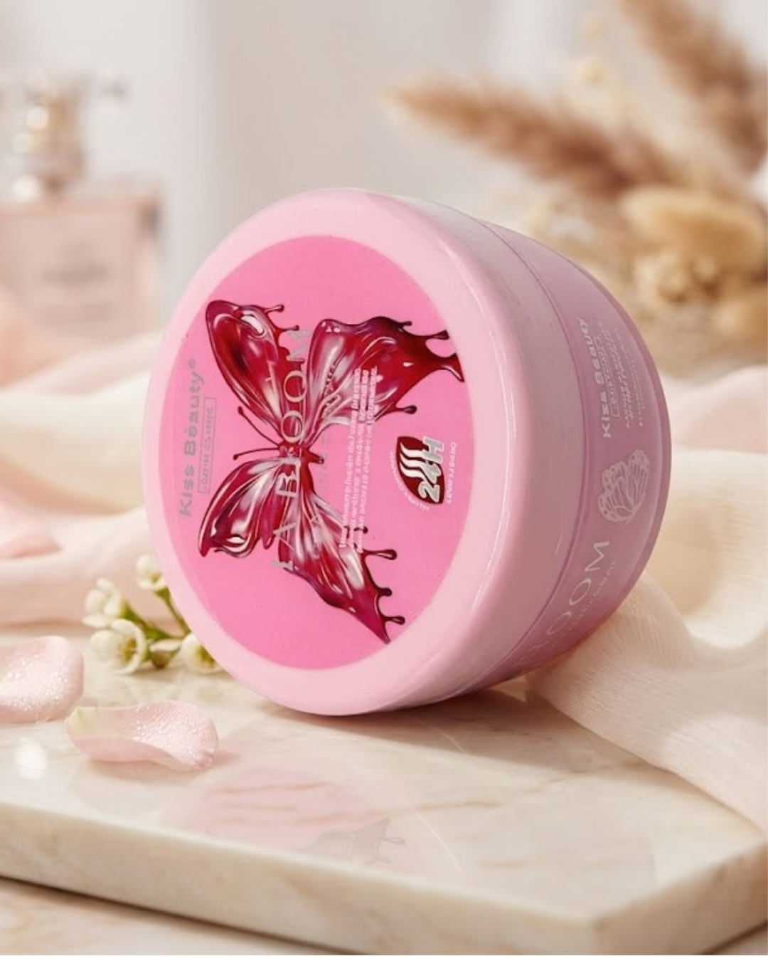 Exfoliante Corporal Pink Butterfly Kiss Beauty - Piel Suave e Hidratada 500g