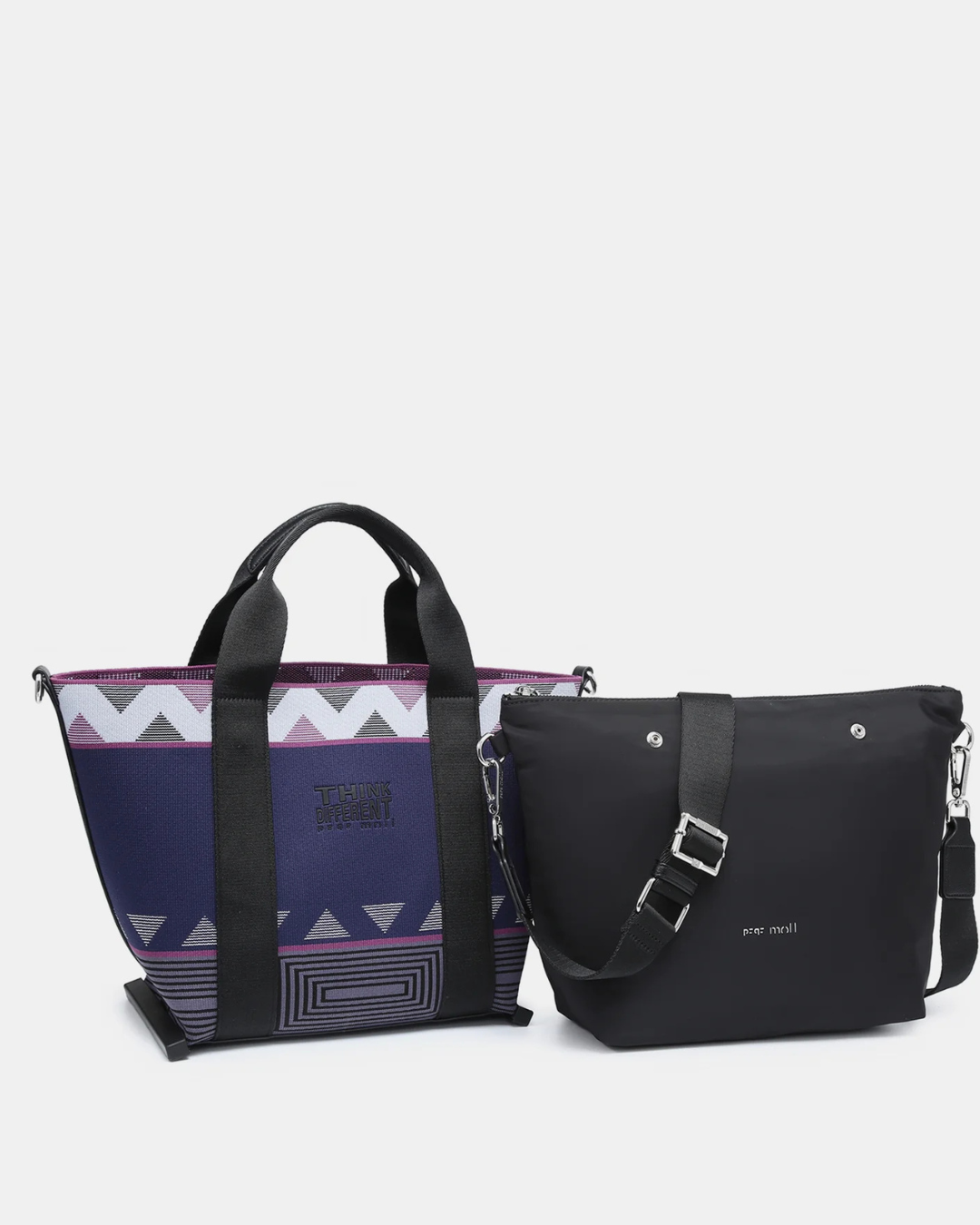 Bolso Shopper Pepe Moll Mujer con Bolso Interior Extraíble – Estampado Geométric