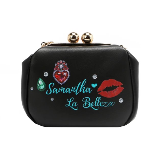 Mini Bolso Cruzado con Cierre Kiss Lock (Samantha la Belleza) Nicole Lee