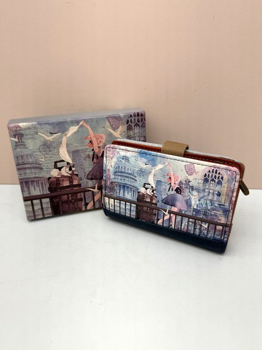 Cartera Billetera Sweet Candy Azul (Mediana)