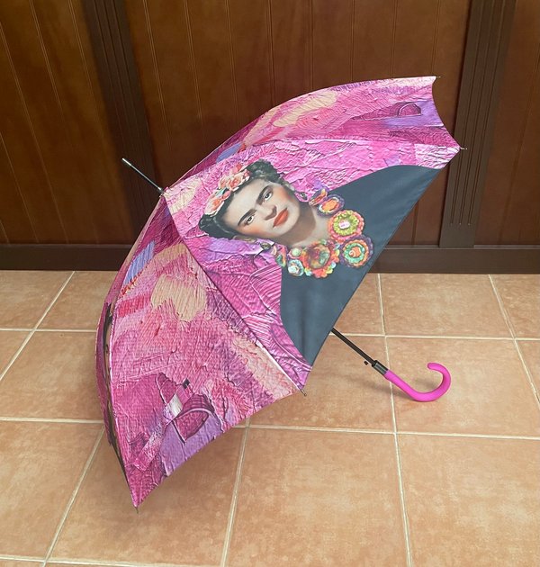 Paraguas de Bastón Frida Rosa