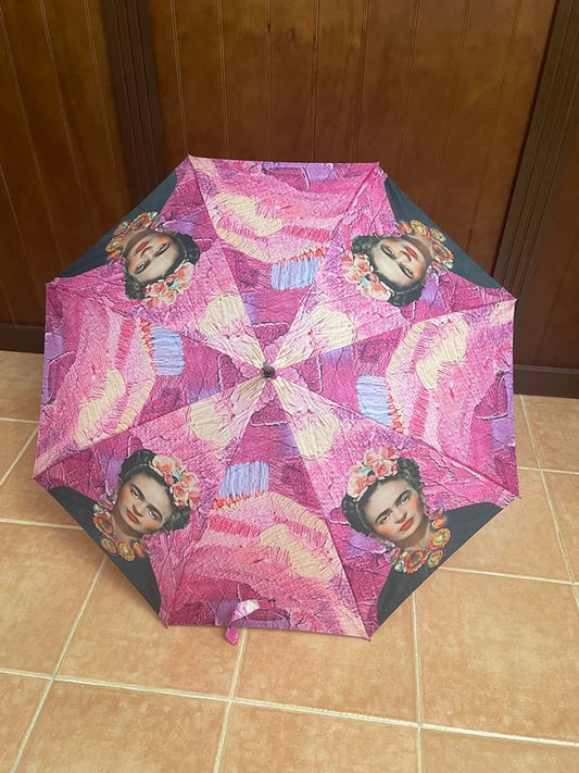 Paraguas de Bastón Frida Rosa