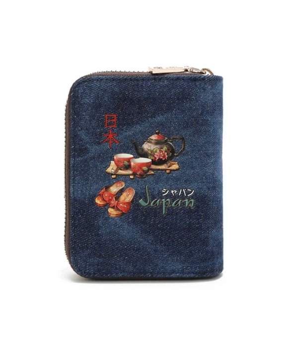 Cartera Plegable Corazon de Denim (Akiko la Belleza) Nicole Lee
