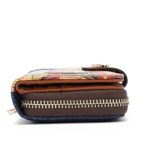 Cartera Plegable Corazon de Denim (Akiko la Belleza) Nicole Lee