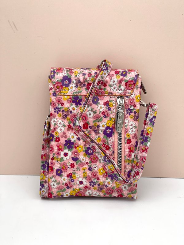 Bolso Cuelga Móvil Impermeable Sweet Candy Estampado Floral (Tono Rosa)