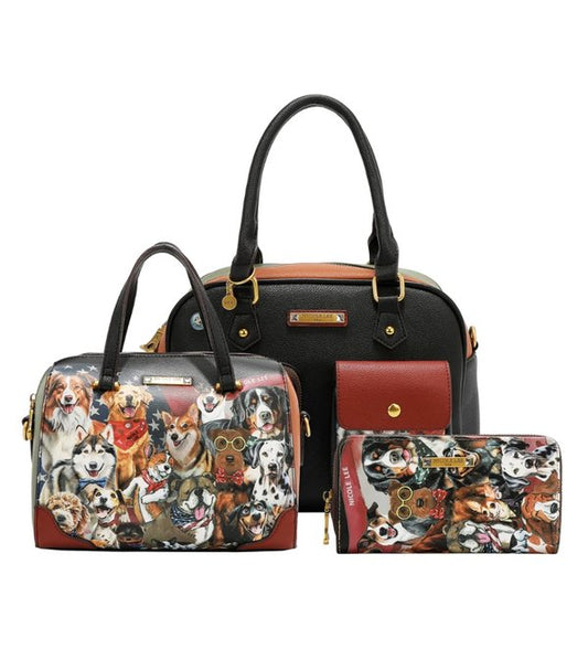 Conjunto de 3 Piezas (Bolso, Bandolera, Cartera) (Best Smile) Nicole Lee