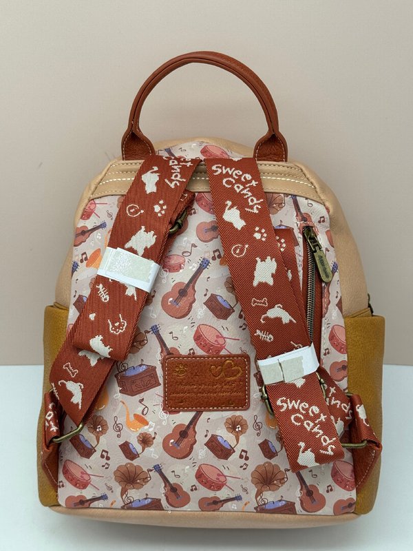 Mochila Bordada Sweet Candy Marrón