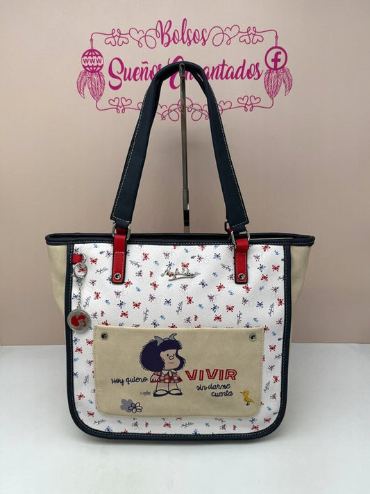 Bolso Tote Bag Mafalda Flores
