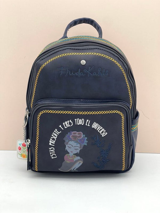 Mochila Frida Kahlo Sitting (Azul Oscuro)