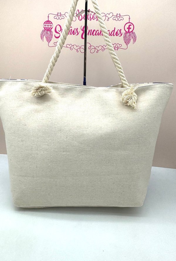 Bolso de Playa Mandala Azul