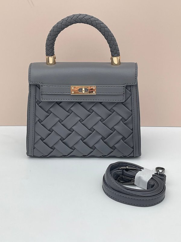Bolso Cintas Gris