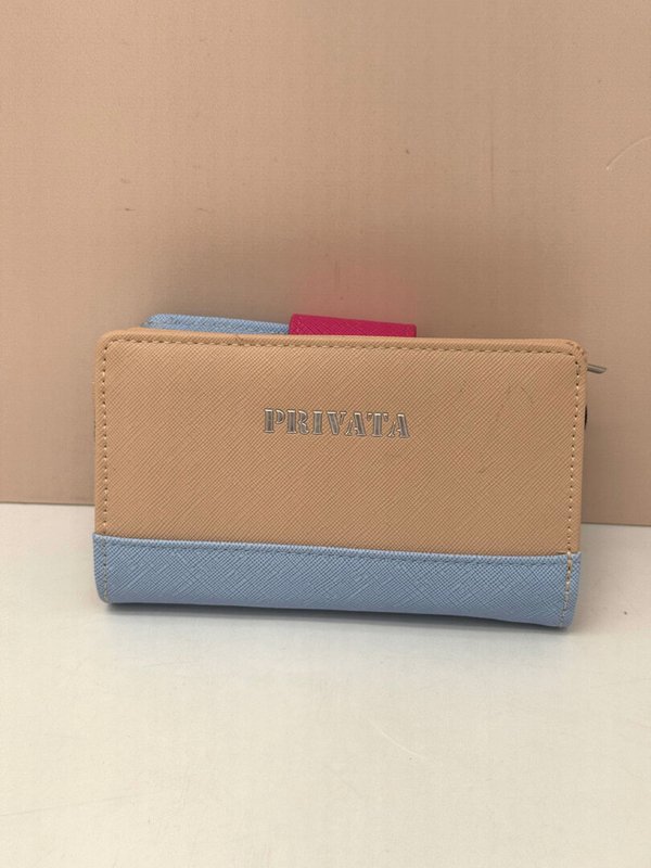 Cartera Privata Tricolor (Azul, Beige y Rosa)
