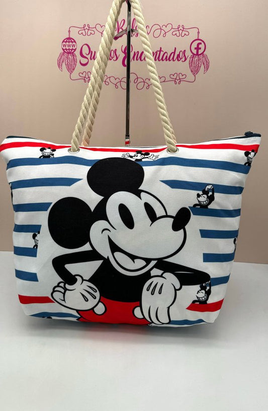 Bolsa de Loneta Mickey Rayas Marinero