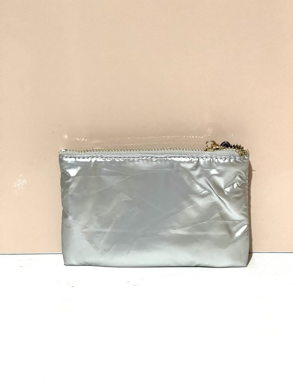 Monedero Acolchado Plata