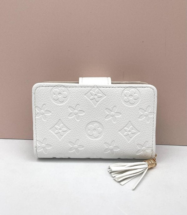 Cartera Blanca Tarjetero Extraible