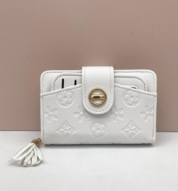 Cartera Blanca Tarjetero Extraible