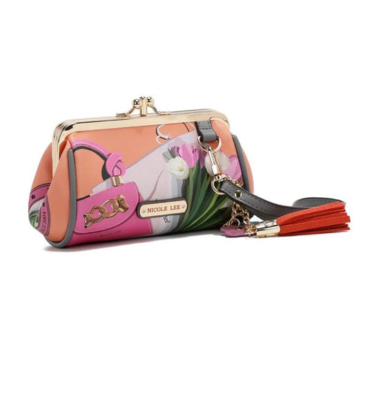 Estuche Monedero con Pulsera (Violet Blossom) Nicole Lee