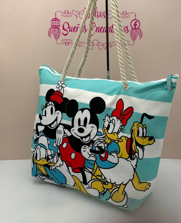 Bolsa de Playa Mickey y Sus Amigos