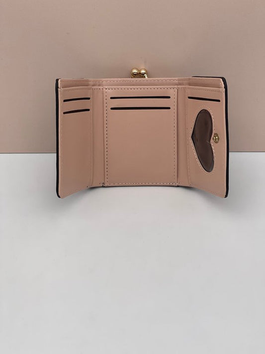 Monedero Cierre Kisslook Flores (Camel)