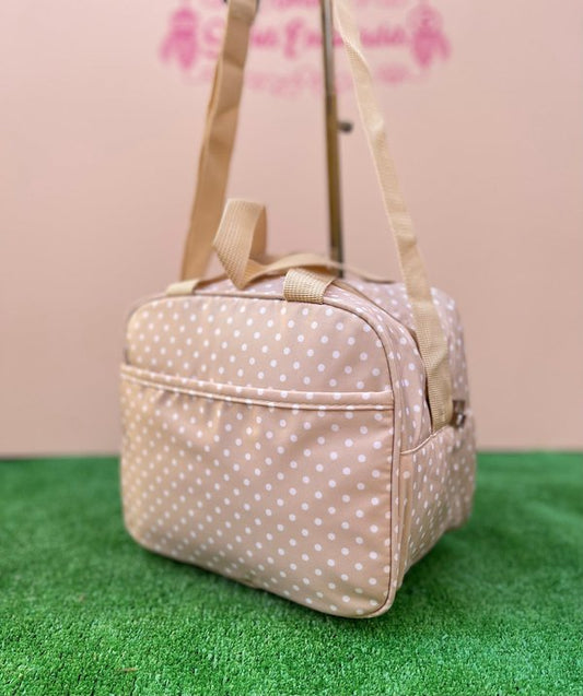 Nevera Termina Beige con Lunares Blancos