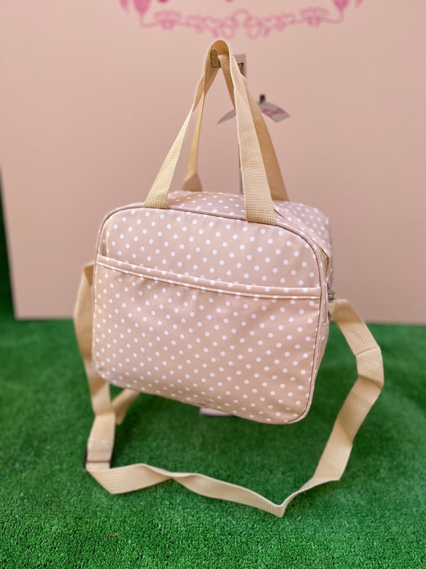 Nevera Termina Beige con Lunares Blancos