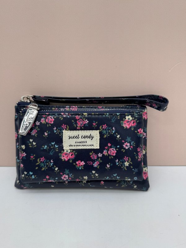 Monedero Impermeable Grande 2 Cremalleras Sweet Candy, Estampado Liberty